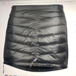 XL Skhoop mini-down skirt NWT